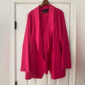 Torrid Pink Blazer Modern Shawl Collar